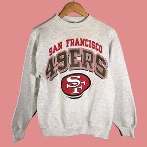 Vtg 1990 San Francisco 49ers Sweatshirt San Francisco 49ers Crewneck Grey